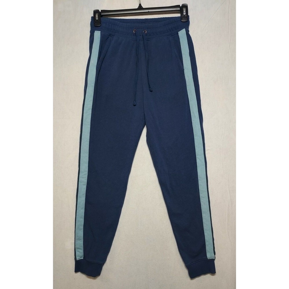 Faherty $129 Soleil Jogger Womens Size S Washed Blue Cotton Day Lounge Pant Cuff